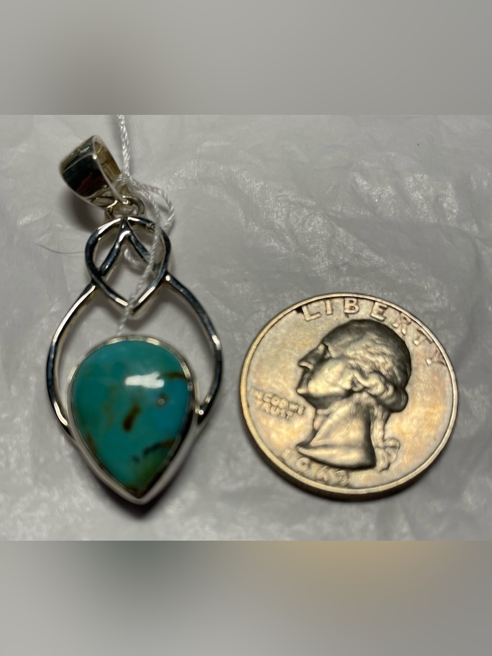 Boulder turquoise pendant